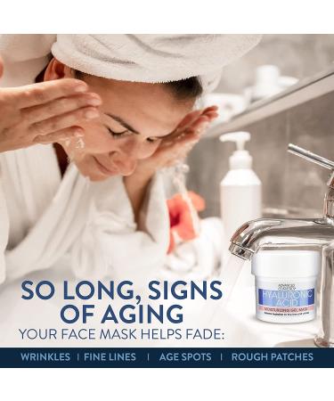 Advanced Clinicals Hyaluronic Acid Gel Mask - Hydrating & Brightening Anti-Aging Facial Mask (Pack of 2) - 5 Fl Oz Each - Buy Online on SooperMarket.com