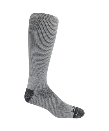 Dr. Scholl's Men's Over The Calf Compression Work Sock (1 Pair) One Size Grey