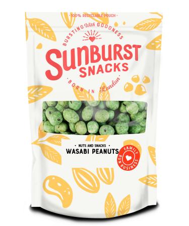 Sunburst Spicy & Crispy Wasabi Peanuts GMO Free Recyclable & Resealable Pouch 1kg