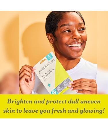 Patchology Brightening Face Masks with Vitamin C - Illuminate Skin Tone & Radiance | Best Sheet Masks for Men & Women (2 Count - Buy Online on SooperMarket.com