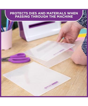 Gemini GEMMIDI-Acc-FOLD Midi Manual Die Cutting & Embossing Machine-Plastic Folder-2 Pack 6 x 9 Clear Single - Buy Online on SooperMarket.com