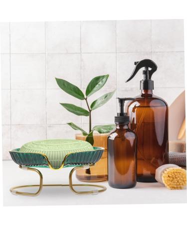 Light Luxury Soap Holder Pc Desk Toiletries Green 15X10X7CM - Buy Online on SooperMarket.com