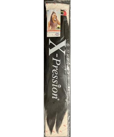 NEW 60 INCH PRE-PULLED XPRESSION Colour 1 (Jet Black) LAGOS BRAID PRE-PULLED PRE-STRECHED Hair Extension 60 2 In A Pack (Colour 1 Jet Black) Heat Resistant Tangle Free Jet Black 1 - Buy Online on SooperMarket.com