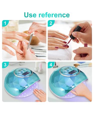 Janolia 86W LED UV Nail Dryer Lamp - Professional Gel Nail Lamp with Sensor & LCD Display - Perfect for Fingernail & Toenail Designs - 4 Timer Settings - Ideal for All Gel Nails - Buy Online on SooperMarket.com