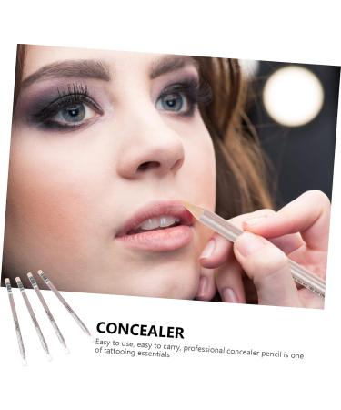 Mikinona 4pcs Concealer Pen Eraser Concealer Highlighter Stick Makeup Concealer for Face Eye Circle Wooden 1 g (Pack of 1) Assorted Color - Buy Online on SooperMarket.com