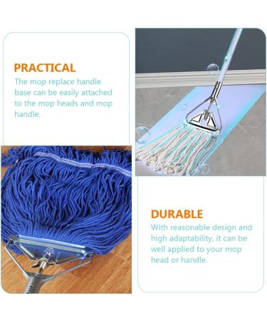 Warmhm 3pcs Glass Cleaning Scraper Replacement Mop Parts Mop Base Accessories Triangle Mop Window Cleaner Spray Mop Head Replacement Mop Base Refill Floor Mop Parts Wax Mop Iron Strip - Buy Online on SooperMarket.com
