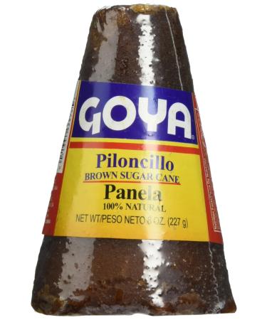 Goya Piloncillo Panela, Brown Sugar Cane 8 Oz (Pack of 2)