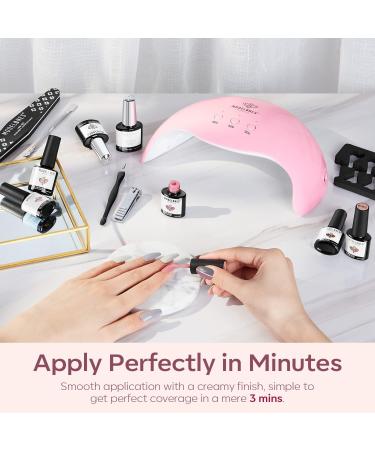Modelones Gel Nail Polish Kit with U V Light 48W Nail Dryer Lamp Pink Brown Nude Gel Nail Polish Set Soak Off Base and Top Coat Nail Tools French Manicure Design Nail Art Starter Kit Mother's Day Gift for Women - Buy Online on SooperMarket.com