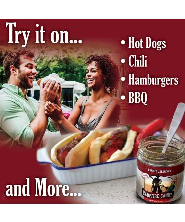 Cornaby's Campfire Candy Relish - Sweet & Spicy Candied Jalapeno Peppers (12 oz) | Plant-Based, Non-GMO, Gluten-Free Gourmet | Made in USA - Buy Online on SooperMarket.com
