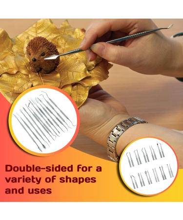 Stainless Steel Wax Carvers Set - Set of 12 Tools for Modeling, Sculpting, and Shaping Clay and Pottery - Buy Online on SooperMarket.com