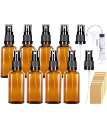 Brownlas Small Spray bottle Glass 8stk 50ml brown las bottle atomizer spray bottle empty perfume atmosphere bottles of pharmacy bottle Spray bottles for filling.