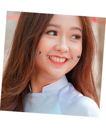 BELLIFFY 1 Pair Dimple Trainer Cheeks Clip Dimples Trainer for Cheeks Metal Dimples Exerciser Facial Tool Face Dimples Exerciser Dimples Maker for Face Cheeks Face Exerciser Cheeks Balls 4.30X2.50X0.80CM Black - Buy Online on SooperMarket.com