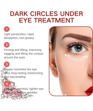 Rose Eye Cream Under Eye Cream for Dark Circles Eye Bags Remover Hydrating Eye Cream Rose Eye Cream Anti Aging Dark Circles Under Eye Treatment For Puffy Eyes Fine Lines Firming & Brightening - Buy Online on SooperMarket.com