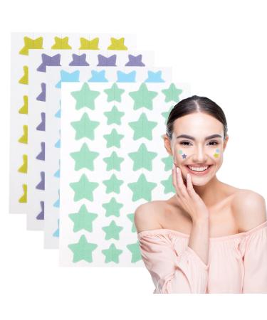 112 Dots Spot Patches Pimple Patches Cute Star Pimple Patches Spot Stickers Treatment Face Back Acne Dots 4 Colors 14mm & 10mm