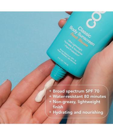 Coola Organic SPF 70 Sunblock Body Lotion - Peach Blossom - 5 Fl Oz | Dermatologist Tested, Vegan, Gluten-Free - Daily Skin Protection - Buy Online on SooperMarket.com