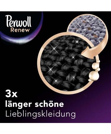 Perwoll Renew Caps Black & Fibre Detergent 36 (2 x 18 Washes) Gentle Cleaning All-in-1 Detergent Caps for Colour Refreshing and Fibre Smoothing for Black & Dark Washing - Buy Online on SooperMarket.com