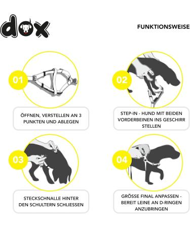 Ddoxx Adjustable Air Mesh Dog Harness - Step-In Padded for Small Medium & Large Dogs | Multiple Colors & Sizes Available | Ideal for Dogs Cats & Puppies - Buy Online on SooperMarket.com