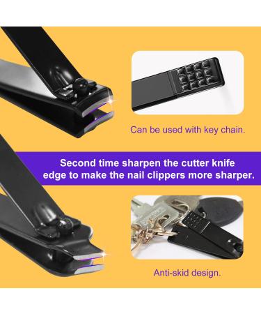 RedFlow 8 in 1 Manicure Set - Travel Nail Clipper Kit for Fingernails & Toenails | Premium Pedicure Tools (Black - Buy Online on SooperMarket.com