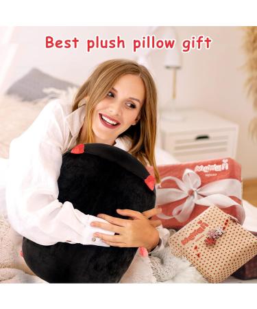 Mewaii Black Devil Cat Plush Pillow 16'' - Soft Stuffed Animal Squishy Toy for Adults, Girls, Boys - Fluffy Cuddle Plushie (16in/40cm) - Buy Online on SooperMarket.com
