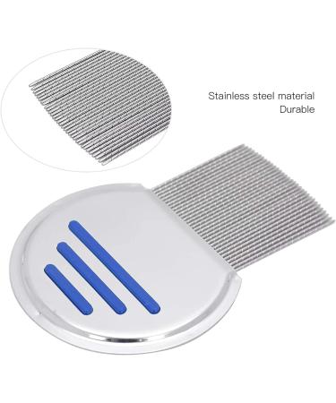 U-K Head Lice Comb Professional Stainless Steel Lice Nits Comb Portable Louse Removal Comb for Effectively Get Rid of Hair Lice and Nits(Blue) Useful As Shown - Buy Online on SooperMarket.com