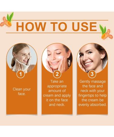 Turmeric Face Cream Natural Turmeric Anti Aging Cream Turmeric Face Moisturiser Anti Aging Face Cream Dark Spot Corrector Remover For Face & Body Glowing Skin Moisturizer Moisturizing Lotion - Buy Online on SooperMarket.com