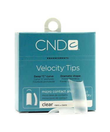 CND - Brisa Sculpting Gel - Velocity Clear Tips - No. 4