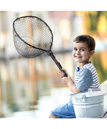 PLUSINNO Fly Fishing Net - 16 x 13 Hoop Size - Soft Rubber Mesh - Catch and Release Net - Buy Online on SooperMarket.com