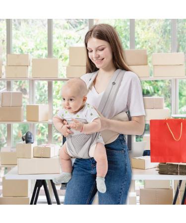 FUNUPUP 4-in-1 Baby Carrier | Portable Newborn to Toddler Sling | Breathable Mesh | Up to 35lbs | Grey - Buy Online on SooperMarket.com