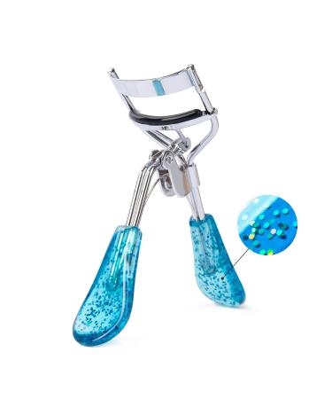 TRIM Azure Collection Eyelash Curler   Curls Quickly and Easily For Longer-Looking Lashes   Smooth Opening and Closing Action   Easy-to-Grip Handles   Eye Pads are Gentle on Lids While Curling TRIM Azure Eyelash Curler