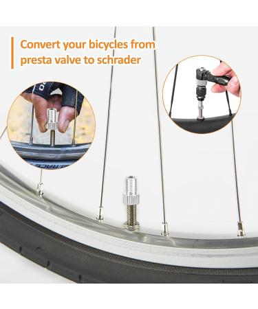 Buy Aobetak 15 Parts French Bicycle Valve Adapter Set - Sclaverand Valve Replacement Set with Insert Key Cap & Auto-Valve Adapter | International Shipping - Buy Online on SooperMarket.com
