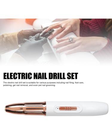 Electric Nail File Set Easy Operation Multi-purpose 4.2V 15 000RPM Electric Nail Drill Set for Home (Narootei5sa36krfe-11) - Buy Online on SooperMarket.com