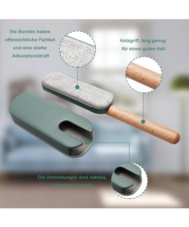 Eco-Friendly Cat Hair Remover Brush | Reusable Lint Removal Tool for Clothing & Pet Hair - Green - Buy Online on SooperMarket.com
