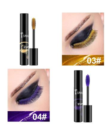 Gireatick Colorful Mascara Set - 7 Colors, Natural Waterproof 4D Silk Fiber Lash Mascara - Buy Online on SooperMarket.com