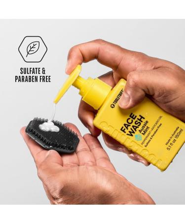 Tooletries Hydrating Men s Face Wash - Aussie Mint Scent | Sulphate & Paraben Free | Moisturising Peppermint & Avocado Oil | Naturally Foaming Deep Cleansing - 150ml - Buy Online on SooperMarket.com