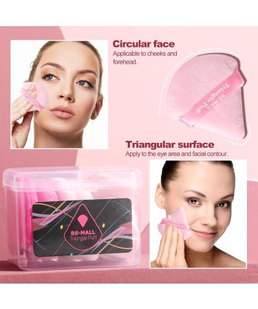 BS-MALL Powder Puff & Mini Makeup Sponge Set - 12 Pink Blush & Concealer Applicators - Perfect for Flawless Makeup - Buy Online on SooperMarket.com