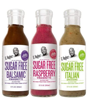G Hughes 3/12 fl oz Sugar Free Mix Dressing (Ital-Bals-Rasp) (3 Pack) 12 Fl Oz (Pack of 3)