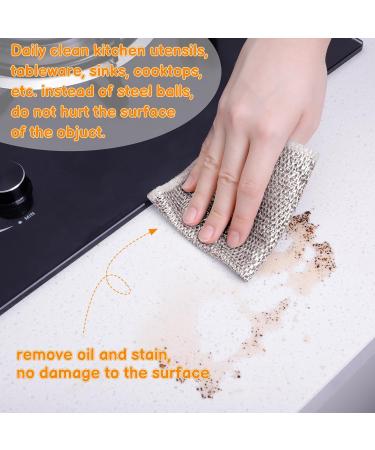 XINRUI 20 PCS Multipurpose Wire Dishwashing Rags for Wet and Dry Non-Scratch Wire Dishcloth Reusable Kitchen Cleaning Towels Dish Cloths No Odor Quick Drying for Home Kitchen Daily Cleaning - Buy Online on SooperMarket.com
