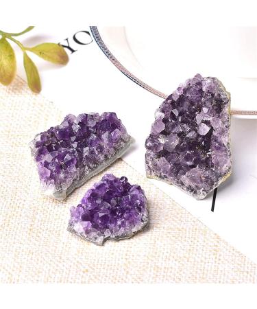1PC Natural Amethyst Crystal Cluster Quartz Raw Crystals Stone Decoration Ornament Purple Stone Ore 1PC Random Delivery - Buy Online on SooperMarket.com
