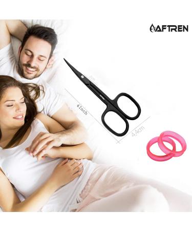 Nail Scissors Curved Blade Nail Maintenance Toenail Fingernail Beauty Cuticle Scissors Ergonomic Design for Men Women Pedicure 4 inch Black - Buy Online on SooperMarket.com