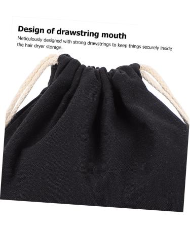 HAPINARY 12 Pcs Hair Dryer Storage Bag Travel Organizer Pouch Drawstring Storage Bag Hair Bag Fabric Black - Buy Online on SooperMarket.com