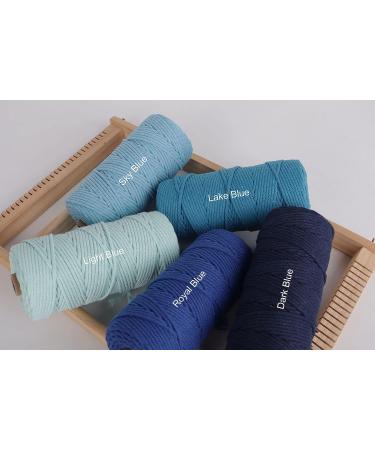 NOANTA Natural Macrame Cord 3mm x 109Yards - Beige Cotton Rope for Wall Hanging, Plant Hangers, Crafts & Knitting - Buy Online on SooperMarket.com