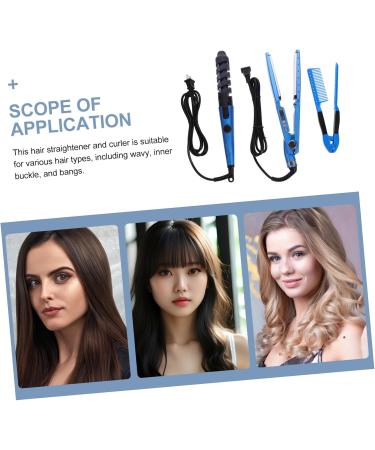 Baluue 1 Set Curling Iron Set Curling Wand Hair Curler Comb Hair Rollers Hair Straightener Curlers Abs - Buy Online on SooperMarket.com