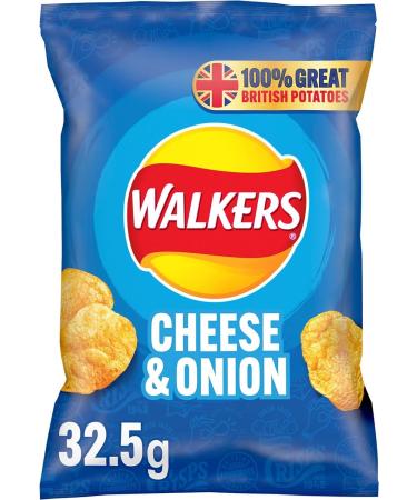Walkers Cheese & Onion Crisps 32x32.5g (wholesale Box) Cheese 32.5 g (Pack of 32) - Buy Online on SooperMarket.com