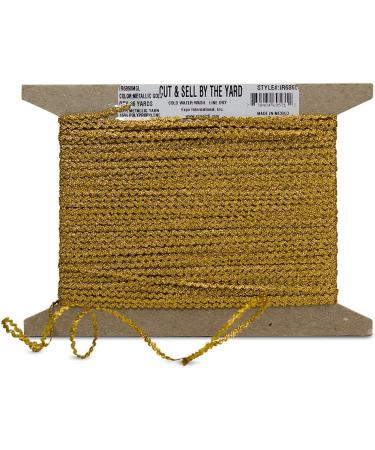 1/8 Metallic Mini Ric Rac Trim by the Yard - Metallic Gold (36 yards) - Buy Online on SooperMarket.com