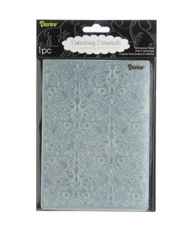 Darice 1217-63 Damask Embossing Folder  5 by 7-Inch  5 X 7  Clear