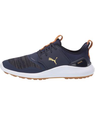PUMA GOLF Men's Ignite Nxt Lace Golf Shoe 10.5 - Peacoat/Puma Team Gold/White - Buy Online on SooperMarket.com
