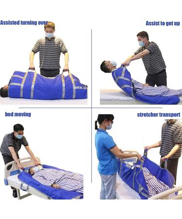 Positioning Pad Draw Sheet Patient With Reinforced Handles Transfer Sheet for Body Lifting Turning Repositioning for Elderly Caregiver Adult Lift Sheet - Buy Online on SooperMarket.com