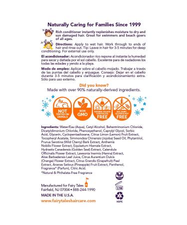 Fairy Tales Swimmer Conditioner for Kids - 32 oz | Natural Ingredients, USA Made | Replenish & Restore from Chlorine/Salt Damage - Buy Online on SooperMarket.com
