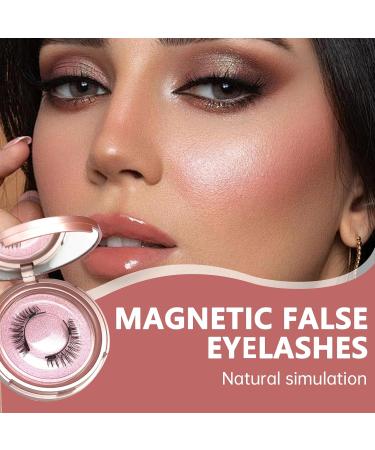 Landrain Magnetic Eyelashes Without Eyeliner Reusable Magnetic Eyelashes No Glue or Liner - Buy Online on SooperMarket.com