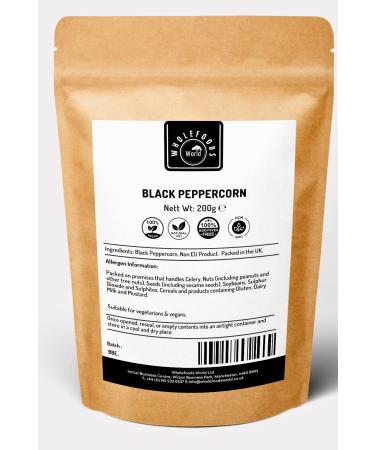 Black Peppercorn | Suitable for Vegetarians and Vegans (400 Grams) 400 Grams